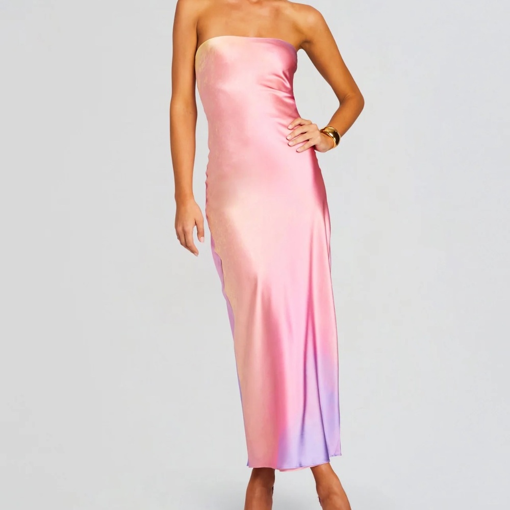 Cerith Silk Strapless Midi Dress size xxs Brand is SER.O.YA / Retrofete